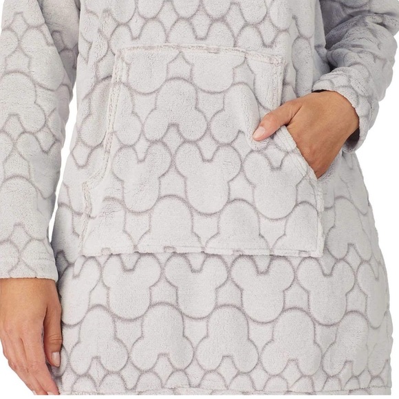 Disney Womens Mickey‎ Mouse Fleece Lounge Hoodie in pink - Picture 3 of 6